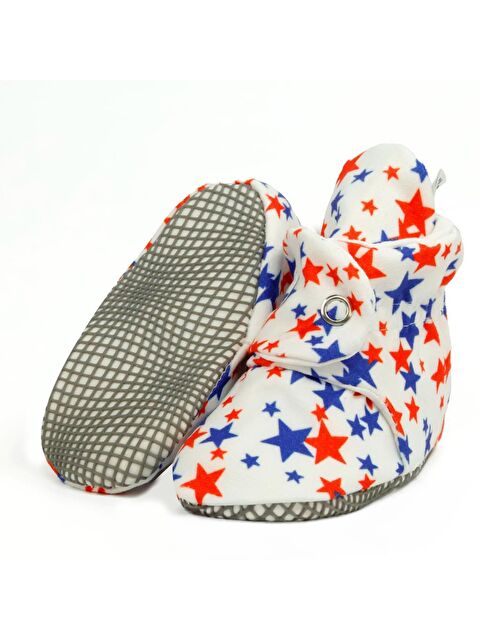 Ella Bonna Organik Pamuk Bebek Pandufu, Kaydırmaz Taban, Yenidoğan Patiği, Ev Kreş Ayakkabısı - S000251866-37