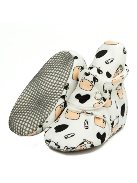 Ella Bonna Organik Pamuk Bebek Pandufu, Kaydırmaz Taban, Yenidoğan Patiği, Ev Kreş Ayakkabısı - S000251866-2599