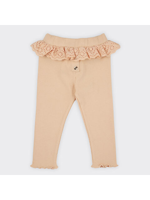 Panço Kız Çocuk Dantel Detaylı Tayt - S000253192-24085