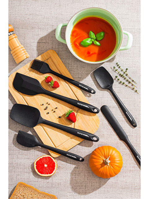 Perotti 15675 Kitchenmate Juan Black 6 Parça Silikon Spatula Seti - S000371480-19351