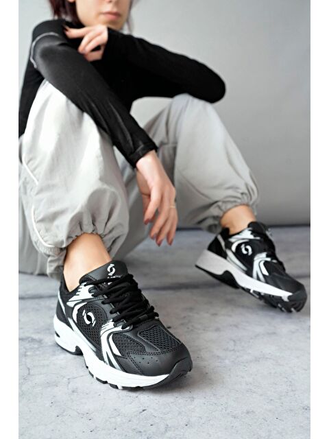 Muggo MOJEH Kadın Günlük Bağcıklı Yürüyüş Koşu Sneaker Spor Ayakkabı - S000325391-19351