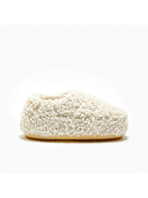 Moon Boot Kadın Ev Terliği 14094600-002 Sandal Band Astrakan Cream