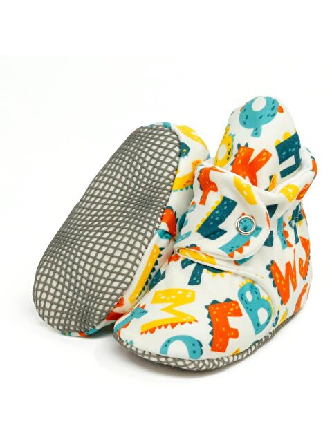 Ella Bonna Organik Pamuk Bebek Pandufu, Kaydırmaz Taban, Yenidoğan Patiği, Ev Kreş Ayakkabısı - S000251866-25