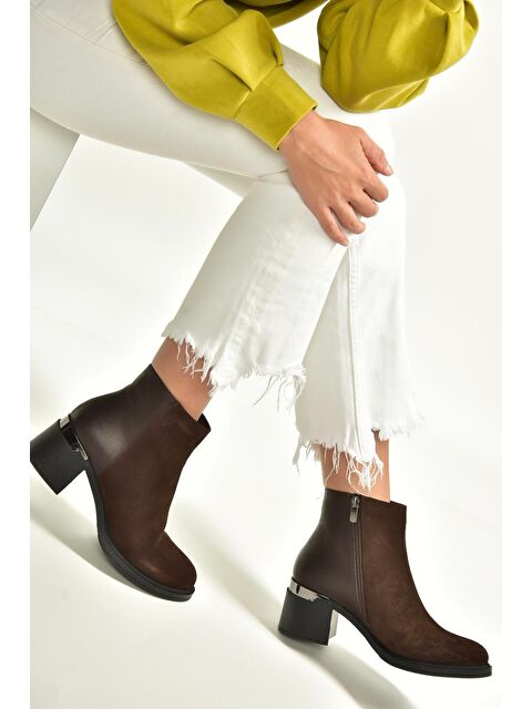 Fox Shoes Kahverengi Kadın Bot V555559502 - S000464429-19413