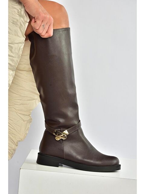 Fox Shoes Kahverengi Kadın Çizme V726717109 - S000464444-19413