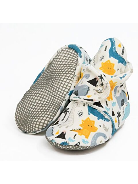 Ella Bonna Organik Pamuk Bebek Pandufu, Kaydırmaz Taban, Yenidoğan Patiği, Ev Kreş Ayakkabısı - S000251866-62