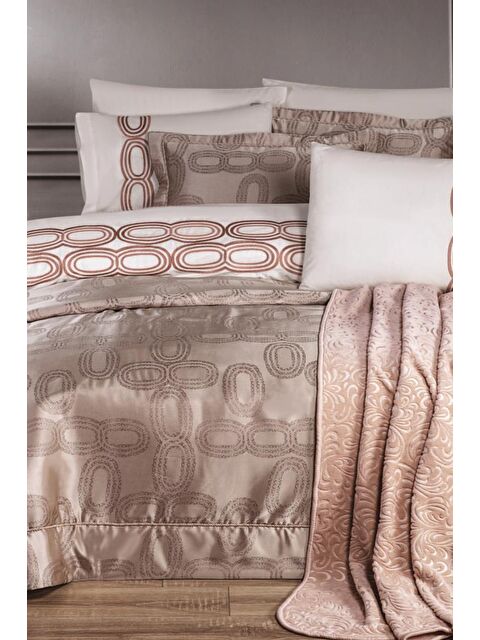 Çeyiz Diyarı Arel 10 Parça Çeyiz Seti Pudra - S000489688-7152