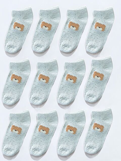 Line Smart 12'li Kadın Desenli Yumoş Kaliteli Patik Çorap - S000364024-74