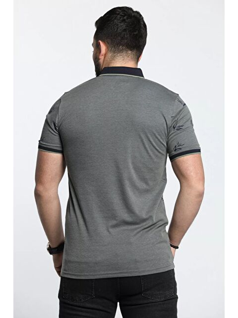 Mishar İtalia Polo Yaka Desenli Ön Düğmeli Erkek Tişört - S000302293-18547