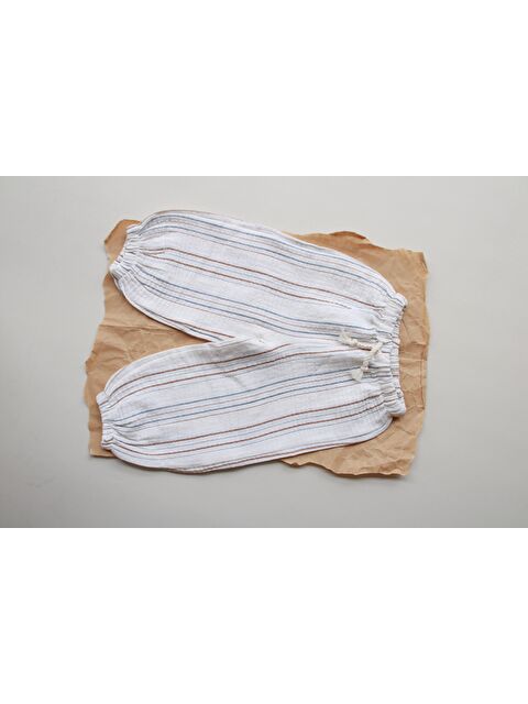 Oh La La Koala For Little Ones Kahverengi-İndigo Çizgili Pantolon - S000488607-6416