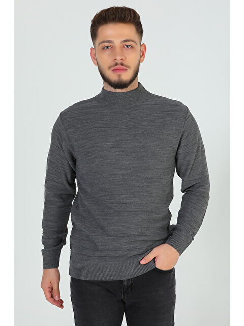 Mishar İtalia Erkek Çizgi Desenli Triko Kazak - S000300623-29351