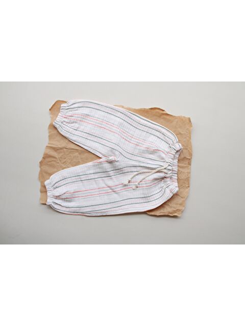 Oh La La Koala For Little Ones Turuncu-Yeşil Çizgili Pantolon - S000488608-6388