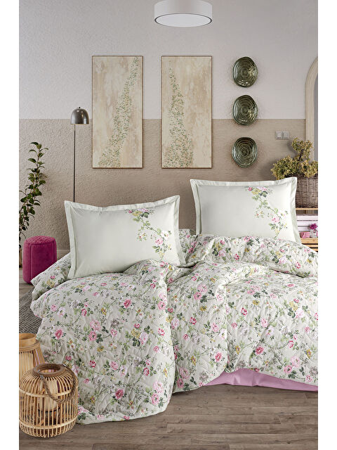 Clasy %100 Pamuk Çift Kişilik Dört Mevsim Set Elara - S000493851-1180