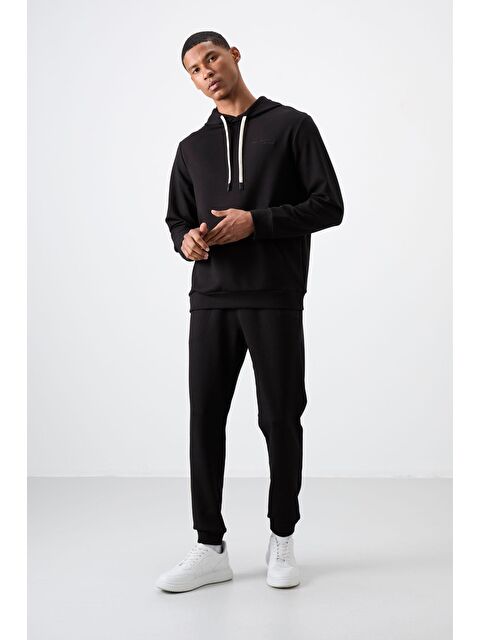 Air Jones Pamuklu Kalın Yumuşak Dokulu Comfort Fit Nakışlı Erkek Eşofman Takım - 85255 - S000191332-19351