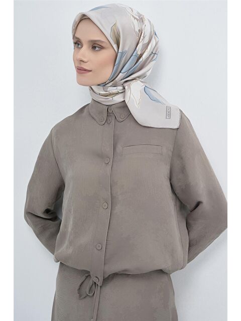 ARMİNE Saf İpek Twill Eşarp 9509D 05 - S000501832-19928
