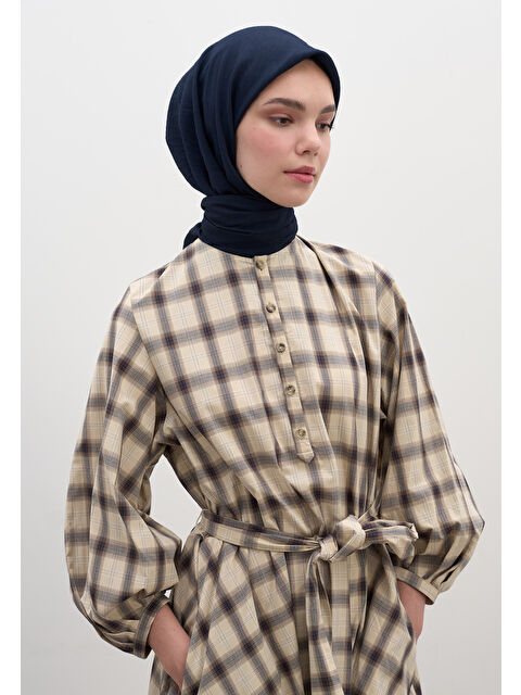 Fresh Scarfs Pamuk Viskon Eşarp Lacivert - S000458568-21164