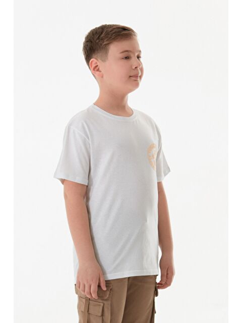 Fullamoda %100 Pamuk Yazı Baskılı Erkek Çocuk Tişört - S000422001-20063