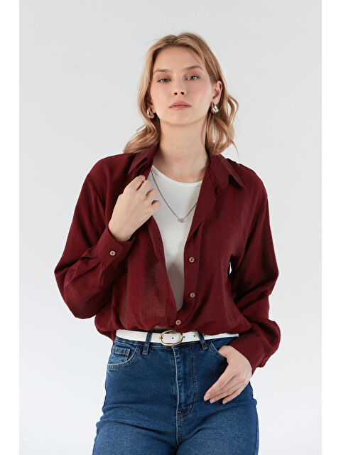 Fullamoda Basic Body Detaylı Kolyeli Gömlek - S000387080-19951