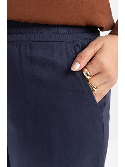 ALLDAY İndigo-Beli Lastikli Pantolon - S000501679-23093