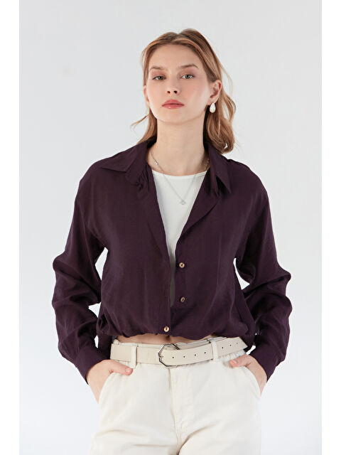 Fullamoda Basic Body Detaylı Kolyeli Gömlek - S000387080-20042