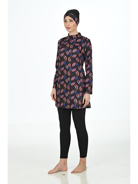 Fantasy Tam Kapalı Elastanlı Tesettür Mayo 3310