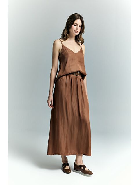 SATEEN Tosca Etek - Tarçın - S000531633-19956