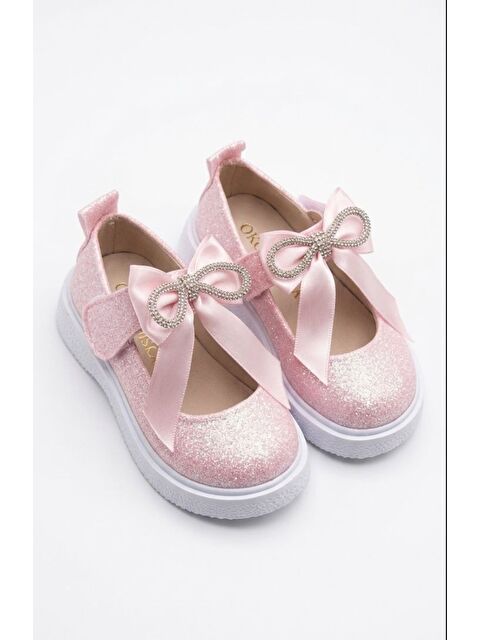 Görkem Bebe Ayakkabı KIZ ÇOCUK SİMLİ GÜNLÜK BABET