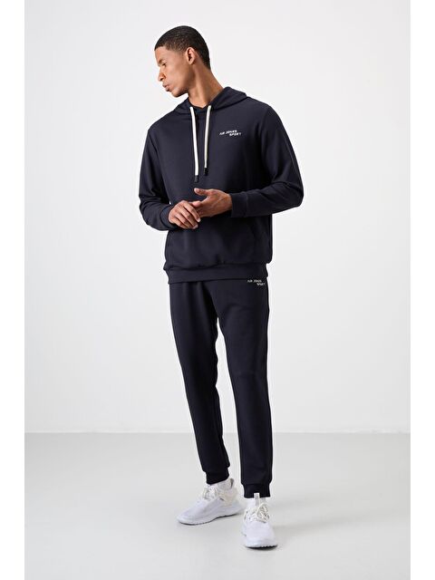 Air Jones Pamuklu Kalın Yumuşak Dokulu Comfort Fit Nakışlı Erkek Eşofman Takım - 85255 - S000191332-21164