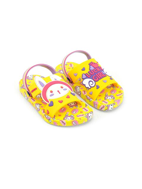 Gezer Yazlık Kız Çocuk Islak Zemine Uygun Lucky Girl Günlük Havuz Plaj Terlik-Sandalet - S000206977-20072