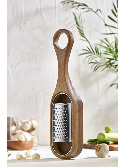 Lora Bianca Akasya Ahşap Paslanmaz Çelik El Rendesi - Hazneli - S000444125-24196