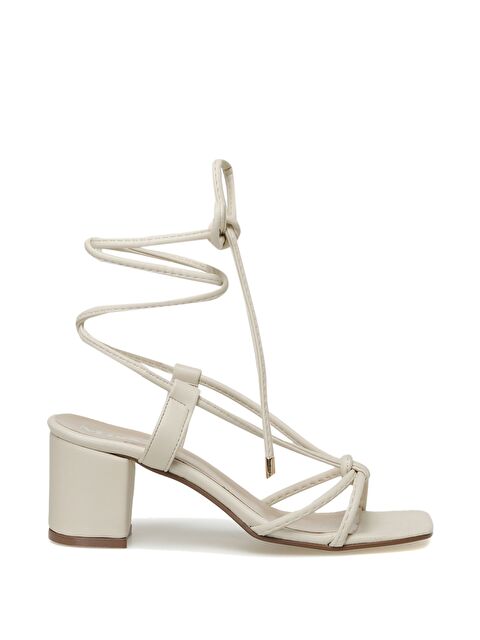 Miss F DS23029 3FX KIRIK BEYAZ Kadın Topuklu Sandalet - S000506033-20063