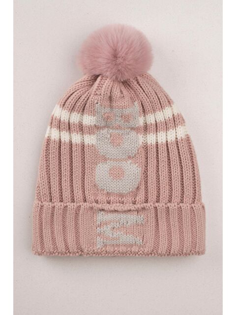 Zepkids Çizgili Gul Kurusu Renk Bere - S000356406-20028