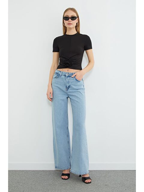 Fullamoda Fermuarlı Palazzo Jean