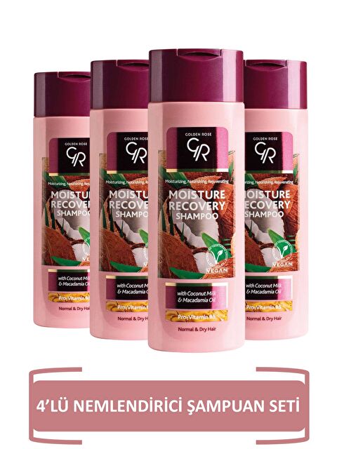 GOLDEN ROSE Moisture Recovery Shampoo - Nemlendirici 4'li Şampuan Seti - S000415984-20024
