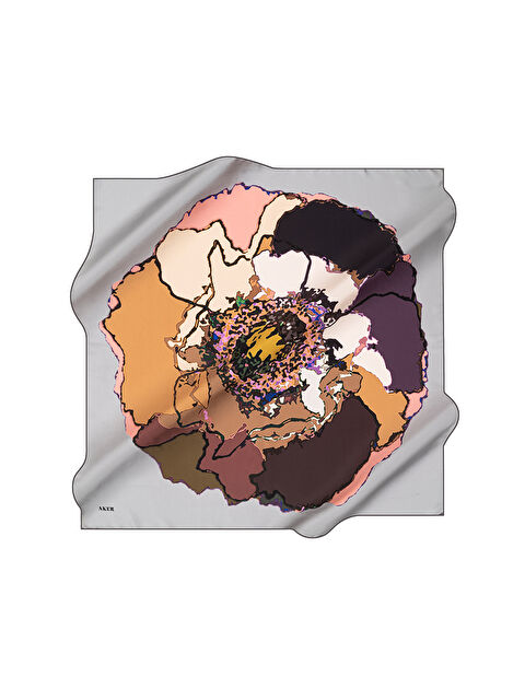 AKER 90X90 İpek Krep Saten Eşarp - S000479697-37444