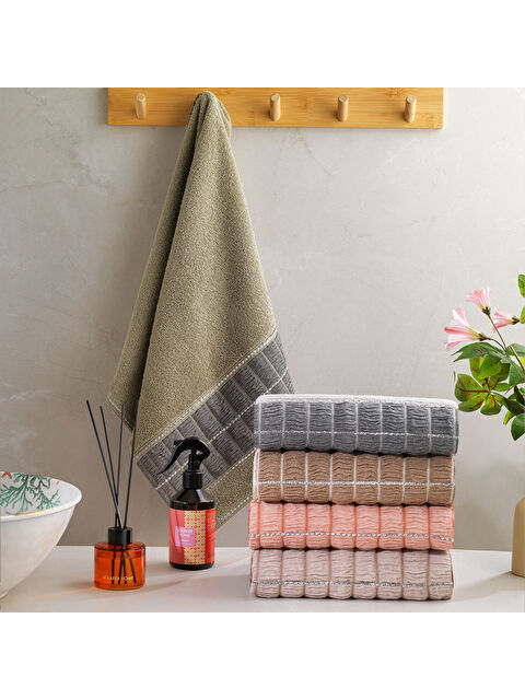 SCHAFER Home Polina Armürlü Havlu 70x140 Cm - Yeşil - S000522919-18194