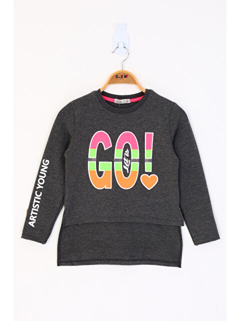 Toontoykids Kız Çocuk Letis Go Baskılı Tişört