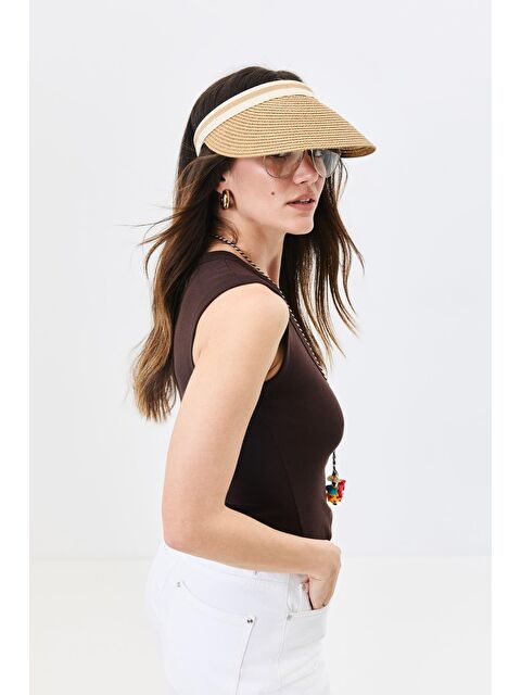 C&City Vizor Plaj Şapkası Y25730-36 Vizon - S000388270-26429