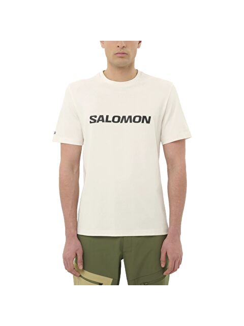 Salomon Salomon Logo Erkek Beyaz Tişört - S000489728-20063
