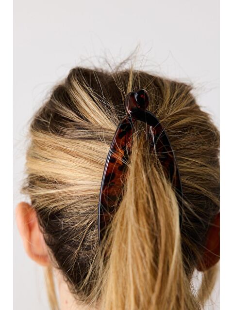 New Obsessions Kahverengi Yassı Muz Toka - S000530852-19413