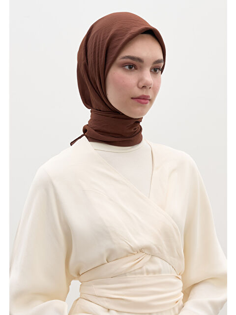 Fresh Scarfs Pamuk Viskon Eşarp Kakao - S000458568-26424