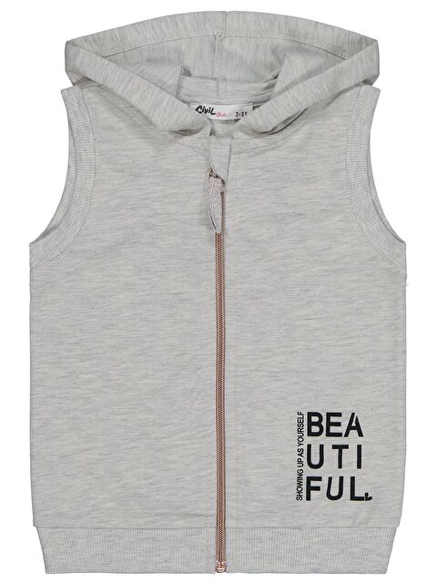 Civil Girls Basic 2-5 Yaş Yelek - Ekru 4-5 Yaş - S000483677-19965