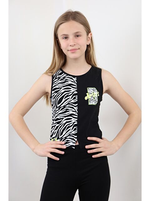 Toontoykids Kız Çocuk Baskılı Atlet