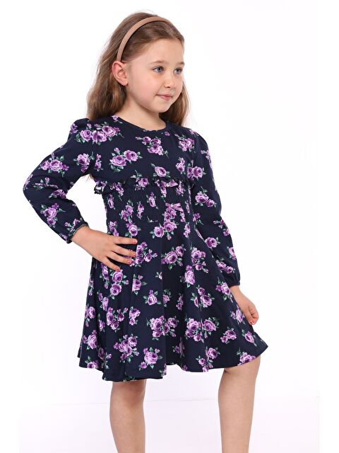 Toontoykids Kız Çocuk Çiçek Desenli Elbise - S000500230-20042
