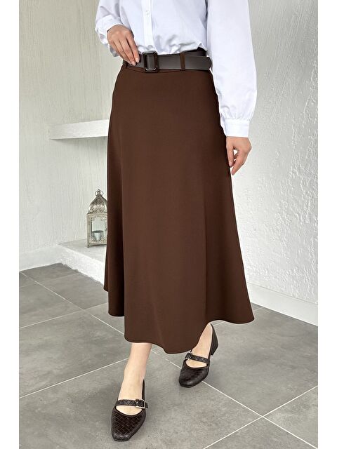 Julude Kemer Aksesuarlı Tesettür Kiloş Etek