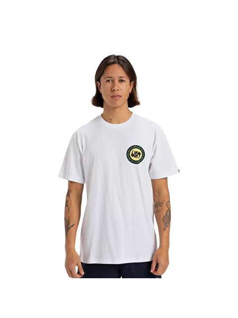 Quiksilver Circle Back Erkek Beyaz Tişört - S000489736-20063