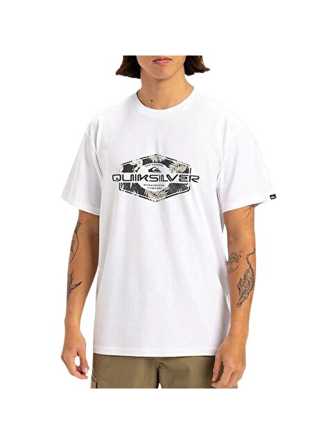 Quiksilver Locked Up Erkek Beyaz Tişört - S000489737-20063