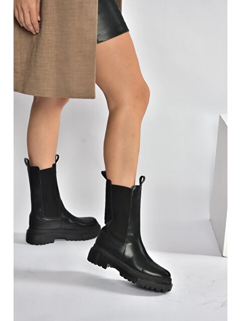 Fox Shoes Siyah Kadın Bot V652549009 - S000464440-19351