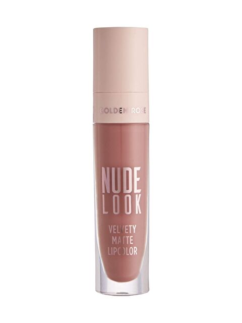 GOLDEN ROSE Nude Look Velvety Matte Lipcolor 02 Peachy Nude Jojoba ve Avokado Yağlı Likit Mat Ruj 4,5 ml - S000378170-26411
