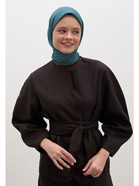 Fresh Scarfs Pamuk Viskon Eşarp Jean Mavi - S000458568-17234